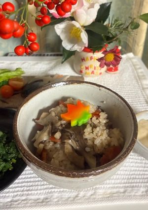 🍂マイタケ炊き込みご飯🍚(4人分)-レシピのメイン写真