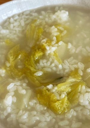 出汁の効いた白菜鶏ガラおじや-レシピのメイン写真