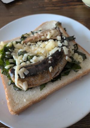 鰯缶大葉トースト-レシピのメイン写真