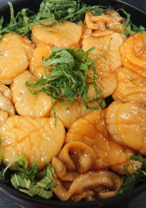 ホタテの漬け丼-レシピのメイン写真