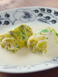 くるくる巻くだけ白菜と豚肉のクリーム煮♫-レシピのメイン写真
