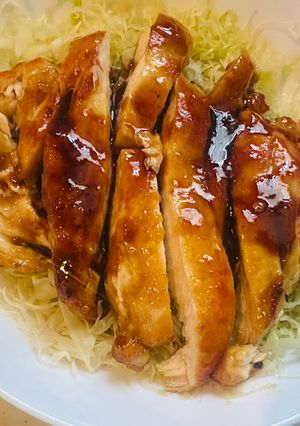 鶏むね肉の照り焼きチキンステーキ-レシピのメイン写真