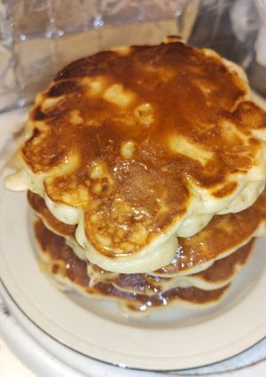 角切りりんご入りアップルパンケーキ-レシピのメイン写真