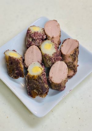 グリル、チーズイン竹輪の赤紫蘇揚げ！-レシピのメイン写真
