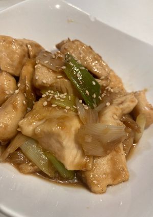 鶏胸肉の焼き鳥風炒め-レシピのメイン写真