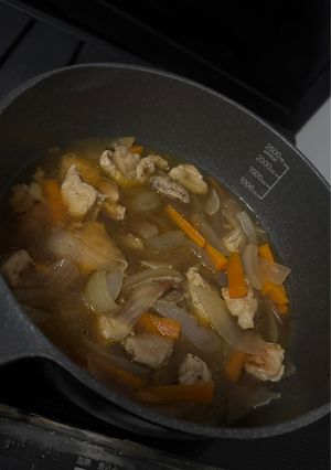 風邪引きさんに効くチキンスープ🍲-レシピのメイン写真