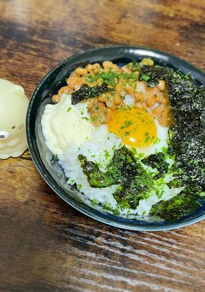 卵ｉｎ納豆の海苔のり♡マヨごはん♡-レシピのメイン写真