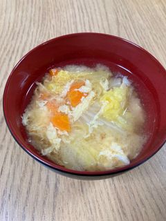 白菜のみそ汁(白味噌)-レシピのメイン写真
