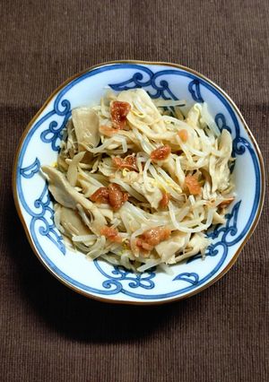 レンジで簡単 時短♪ もやしと 舞茸の 梅和え-レシピのメイン写真