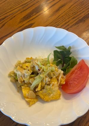 卵とキャベツのナンプラー炒め🍳🥬-レシピのメイン写真