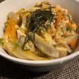 【丼】ごぼうと鶏の卵とじ丼