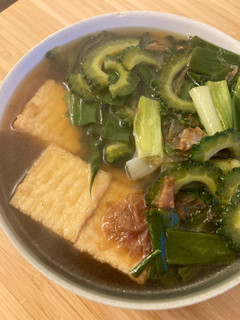 ネギ&揚げ&ゴーヤーの炊いたん-レシピのメイン写真