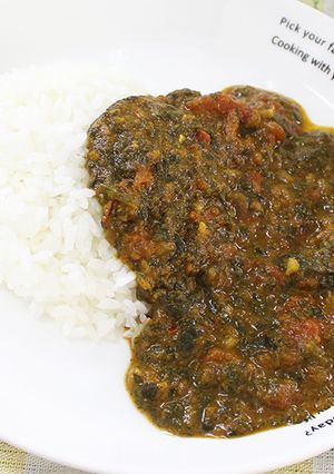 ピリ辛がクセになる！ほうれん草カレー-レシピのメイン写真