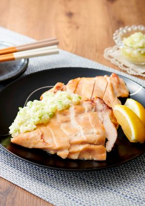 レンジで簡単！鶏むね肉のねぎ塩だれ-レシピのメイン写真