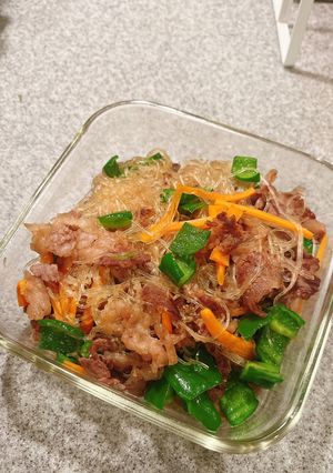 牛肉とはるさめのチャプチェ風炒め-レシピのメイン写真