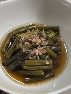 わらびの麺つゆ漬け-レシピのメイン写真