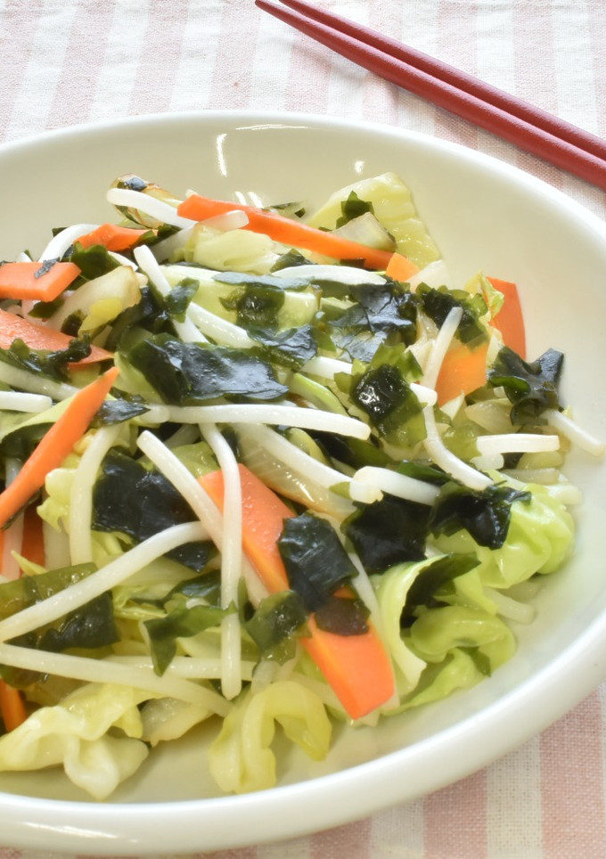 わかめたっぷり野菜炒め-レシピのメイン写真