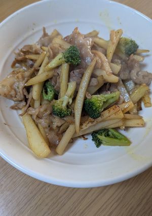 豚肉とじゃがいものカレー炒め-レシピのメイン写真