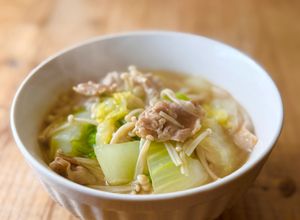 m豚と白菜とえのきの寄せ鍋風スープ-レシピのメイン写真