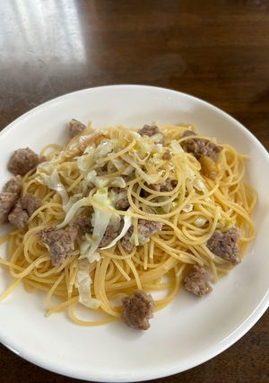 自家製サルシッチャとキャベツのパスタ-レシピのメイン写真