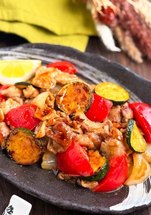 豚肉と夏野菜のカレーオイスターソース炒め-レシピのメイン写真