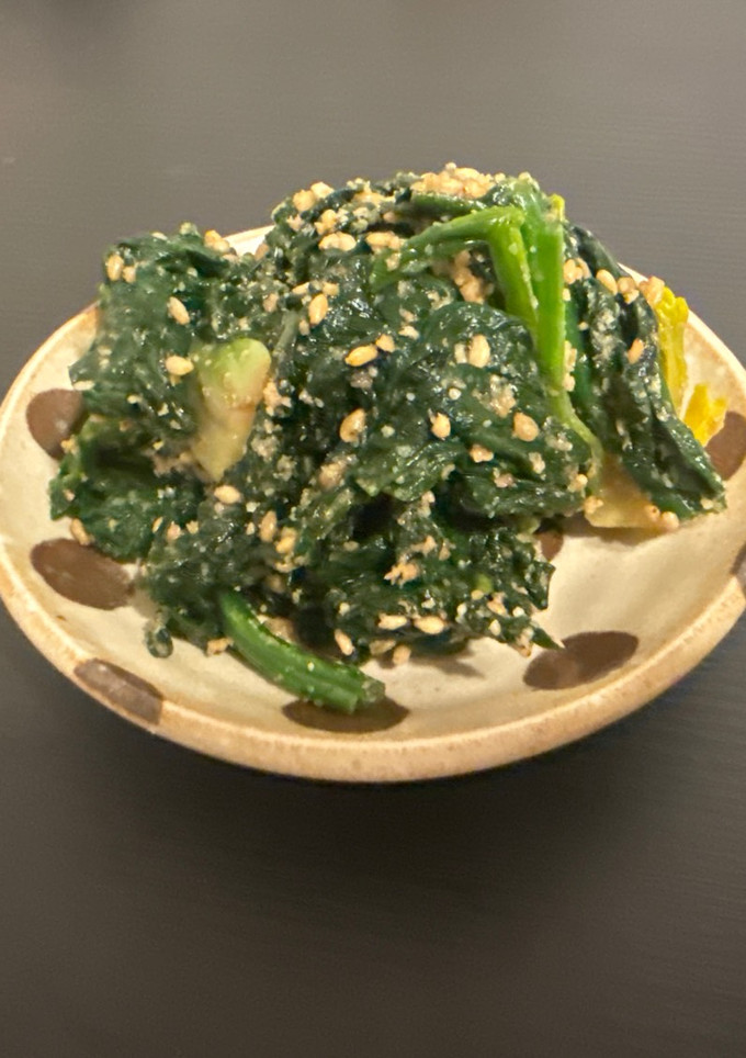 はちみつでほうれん草の胡麻和え-レシピのメイン写真
