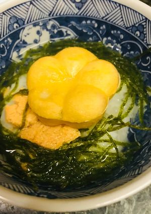 京都 辻が花 お茶漬け最中●紅鮭海苔山葵-レシピのメイン写真