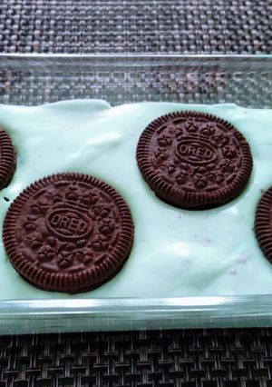 映えレシピ鮮やか緑色♪ミントチーズケーキ-レシピのメイン写真