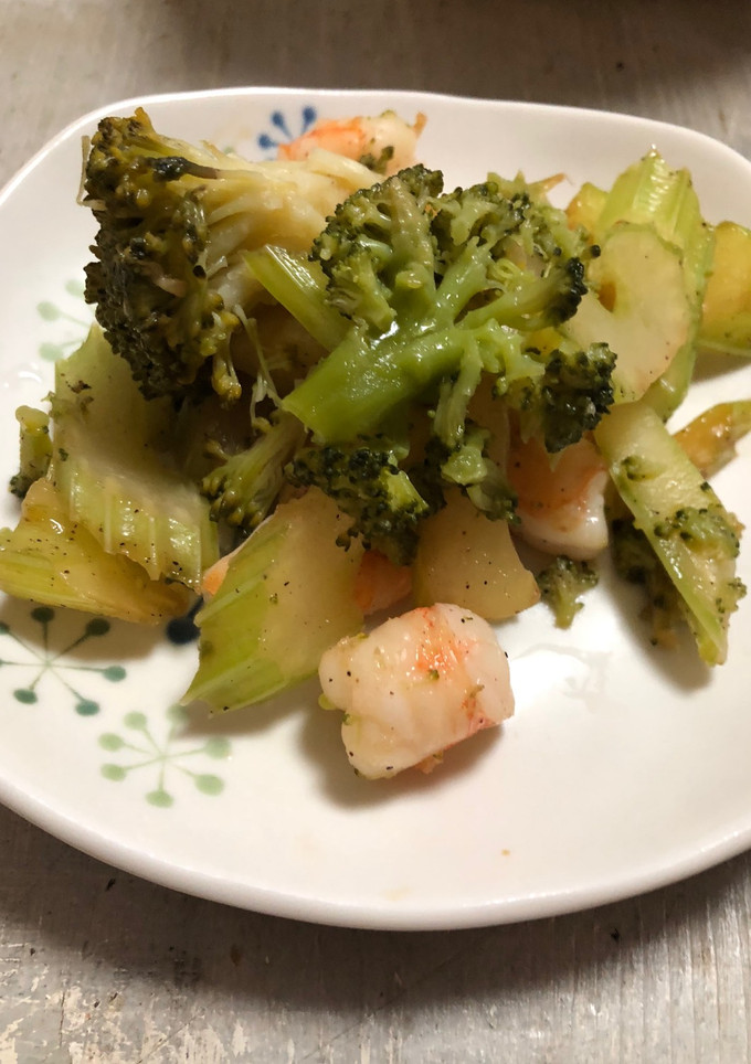 セロリとエビ中華炒め-レシピのメイン写真