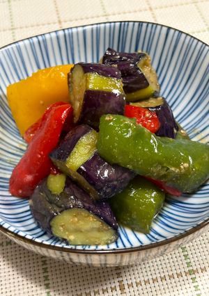 揚げ夏野菜のからし和え♪-レシピのメイン写真