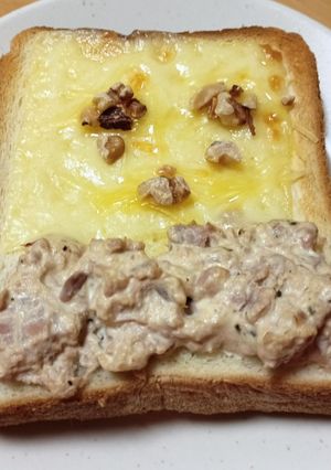 朝ごはん～　ツナマヨチーズトースト-レシピのメイン写真