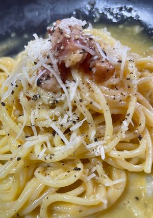 ちょいワルおやじのカルボナーラ-レシピのメイン写真