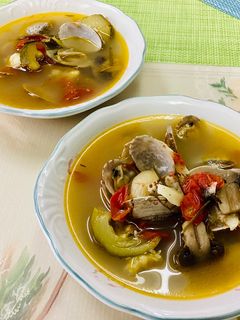 鯛のあらで節約時短!アクアパッツァスープ-レシピのメイン写真