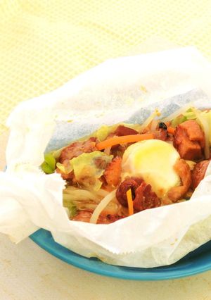 【主菜・副菜】焼きとり缶の巣ごもり卵-レシピのメイン写真