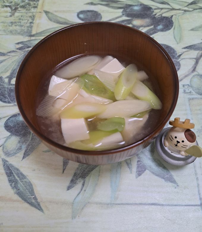 長葱の甘味を味わう💕お味噌汁-レシピのメイン写真