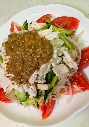 鶏むね肉でつくる棒棒鶏-レシピのメイン写真
