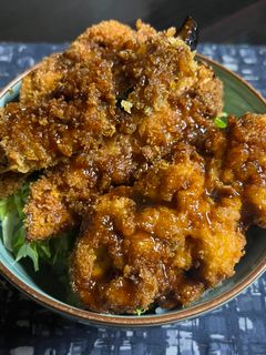 ソース茄子カツ丼-レシピのメイン写真