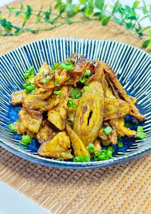 ごぼうと豚肉のカレー炒め-レシピのメイン写真