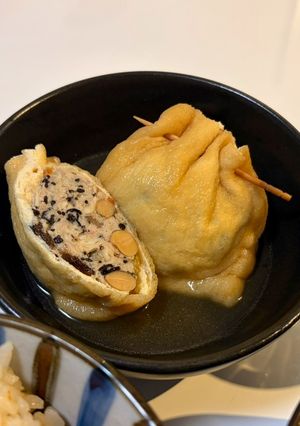 ひき肉とひじきの巾着煮-レシピのメイン写真
