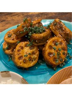 大葉🌿でさっぱり!蓮根のはさみ焼き-レシピのメイン写真