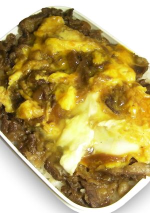 復活　ほっかほっか亭期間限定の牛とじ弁当-レシピのメイン写真
