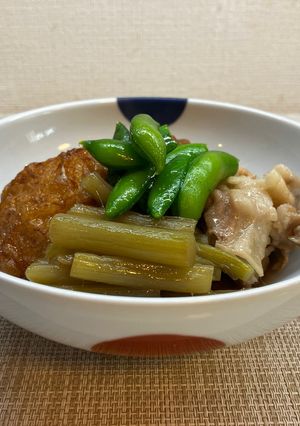 石蕗とさつま揚げの煮物-レシピのメイン写真