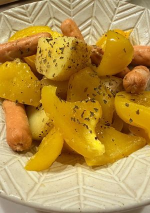 火を使わずに新じゃがとパプリカのマリネ-レシピのメイン写真