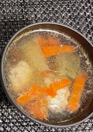 鶏ミンチで柚子胡椒の肉団子スープ♪-レシピのメイン写真