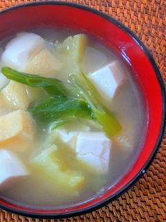 豆富と油揚げの味噌汁-レシピのメイン写真