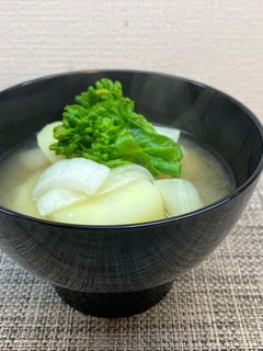 春野菜の味噌汁♪-レシピのメイン写真