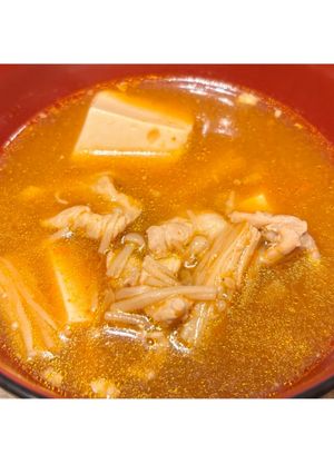 えのきと豆腐のコチュジャンスープ-レシピのメイン写真