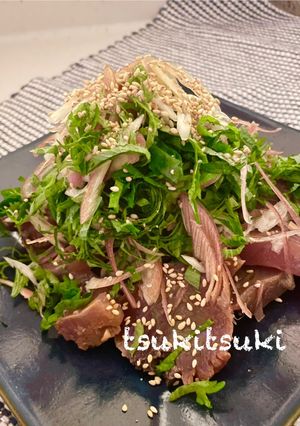 かつおの漬け香味野菜のせ-レシピのメイン写真