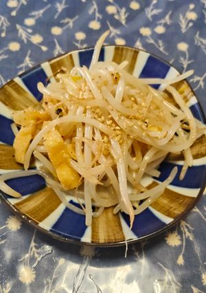 節約おかず🌟もやしと油揚げのうま塩炒め-レシピのメイン写真