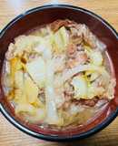 豚肉と白菜を使った肉うどんの作り方